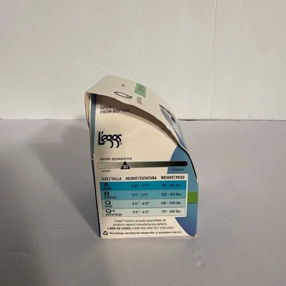L’eggs Sheer Energy Sheer Panty Medium Support Leg Suntan Q New In Box - Picture 3 of 6